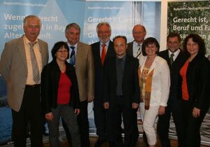 Zahlreich war die Prominenz beim Sozialempfang der SPD-Landtagsfraktion mit Vorsitzendem Franz Maget (4. von rechts)